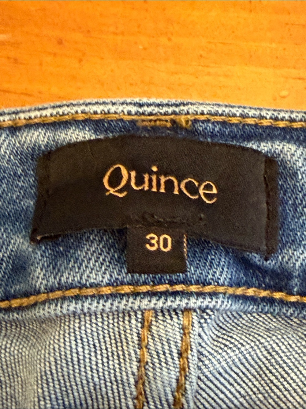 Quince High Rise Kick Flare Denim Jeans 30/28 Med Wash Everyday Countrycore - Picture 3 of 10